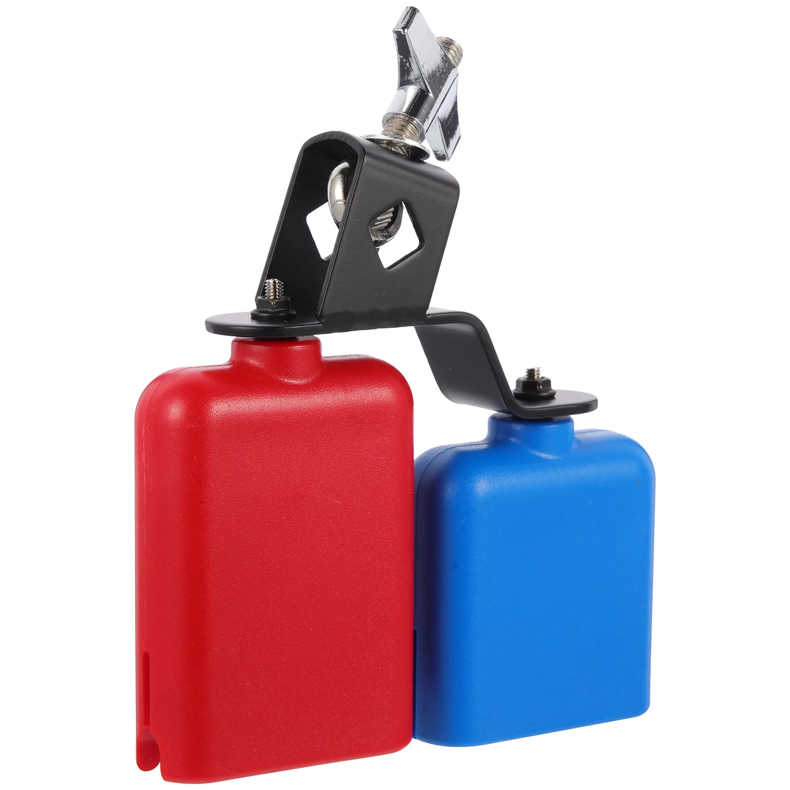 

Cowbell Percussion Instrument Kids Musical Toys ABS Metal Clear Sound Smooth Edge Practical Cow Bell Drum Set Hand