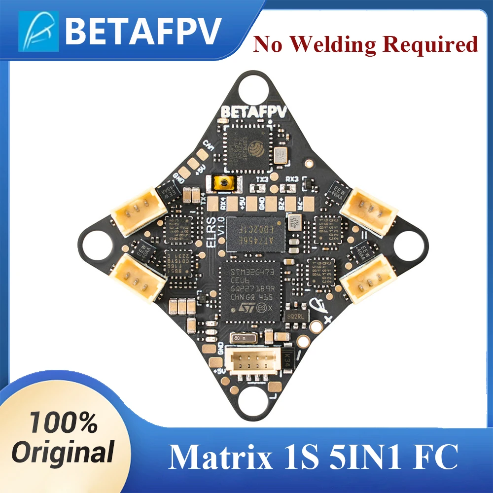 BETAFPV Matrix 1S 5IN1 FC Brushless Flight Controller ELRS 2.4G For Meteor65 Pro Meteor75 Pro Brushless Whoop Quadcopter