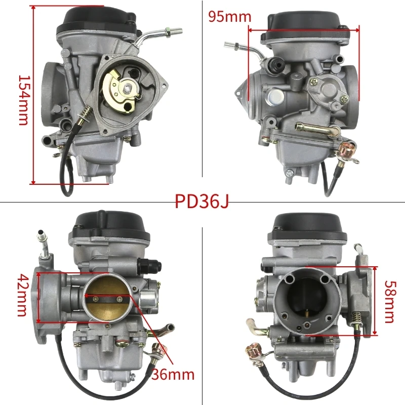 PD36J 36mm Engine Carburetor Carb For Suzuki LTZ400 Z400 KFX400 YFM400 Raptor 400 ATV Quad 2003 2007