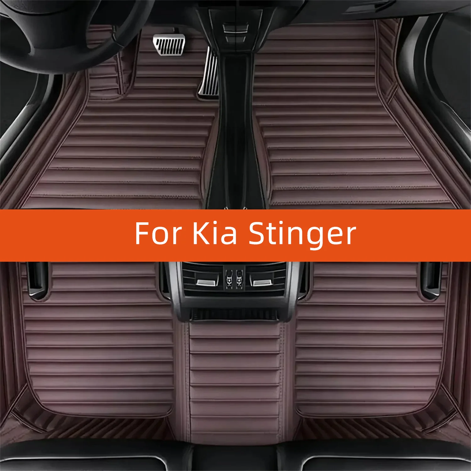 

Custom Leather Car Floor Mat For Kia Stinger 2020 2021 2022 2023 2024 2025 2026 2027 Car Mat Interior Accessories