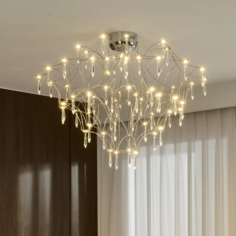 

Living room ceiling lamp light luxury crystal bedroom dining room post-modern