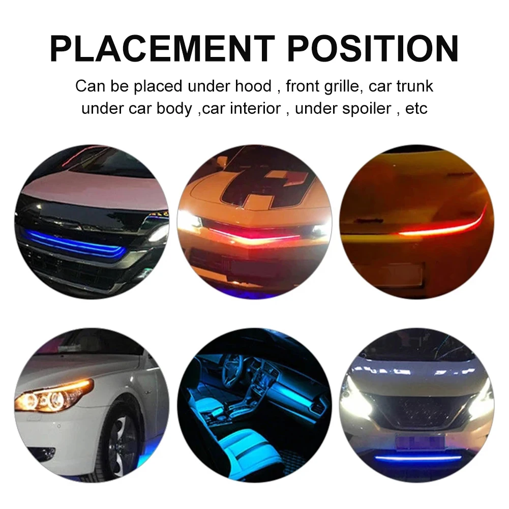 22inch 48LED RGB Car Scanner Knight Rider Strobe Flash Light rgb flash rhythm recognition light Strip Strip+Remote