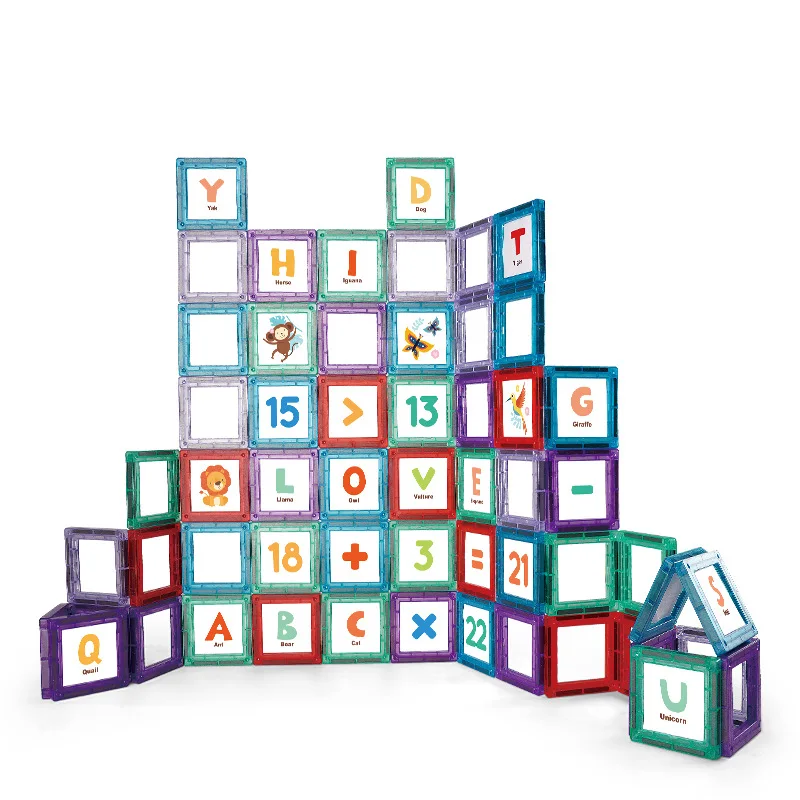 Magnetic sheet building block Magnetic sheet Numbers English alphabet set Children's educational toys