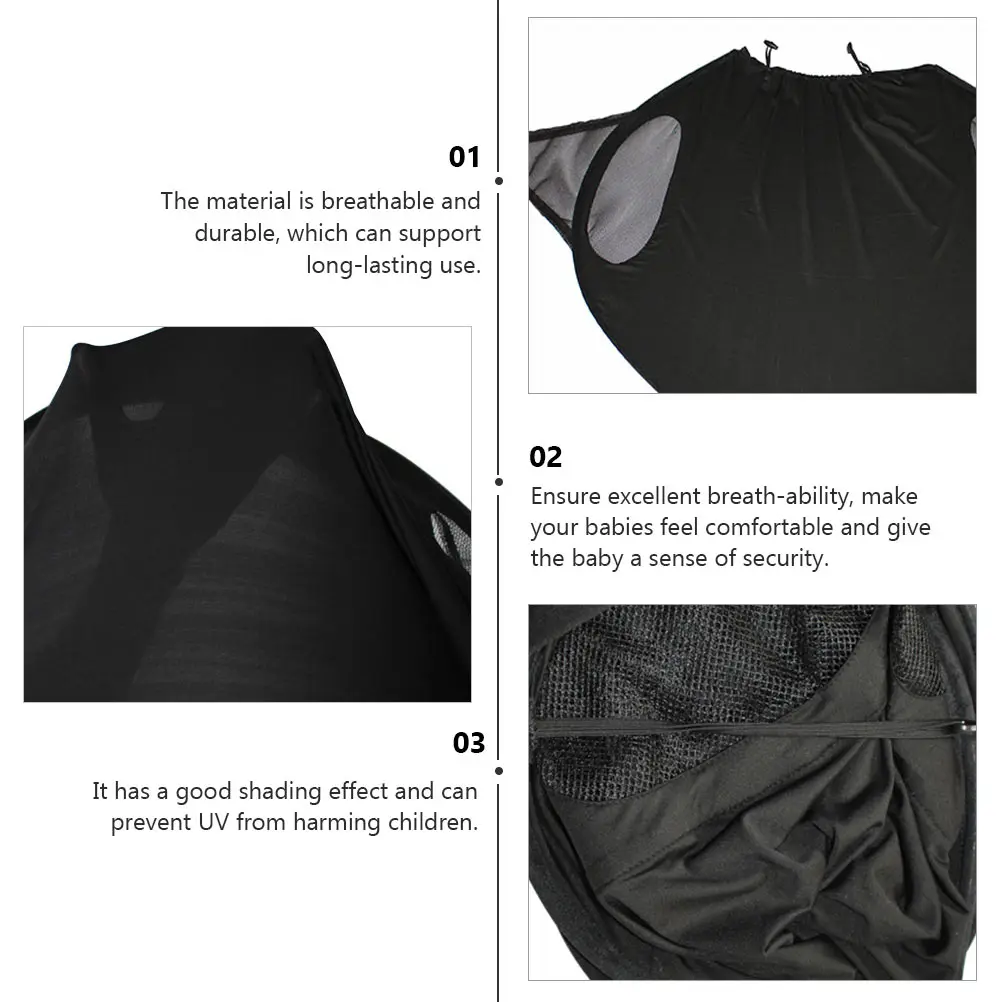 1 قطعة عربة أطفال مظلة شمسية متعددة الأغراض شبكة ناموسية مغطاة بالكامل مع حماية من الأشعة فوق البنفسجية ظل قابل للتمدد للاستخدام الخارجي