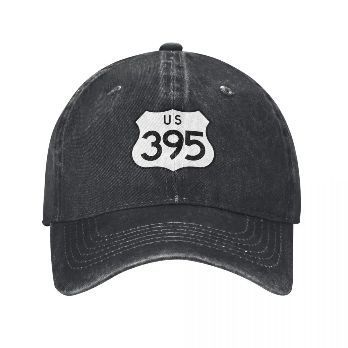 

US Route 395 Sign Baseball Cap golf hat genuine hats on offer Brand Man cap Women's Golf Wear Men's