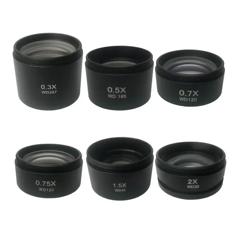 

Variable magnification objective lens 0.3X 0.5X 0.7X 0.75X zoom zoom lens 1.5X 2X zoom lens auxiliary objective