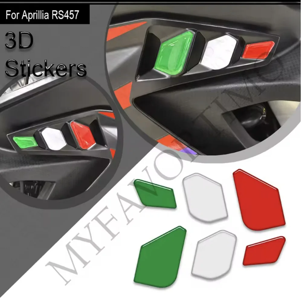 

For Aprilia RS457 RS 457 Tank Pad Side Grips Gas Fuel Oil Kit Knee Fairing Fender Wheels Protector Stickers Decals 2024 2025