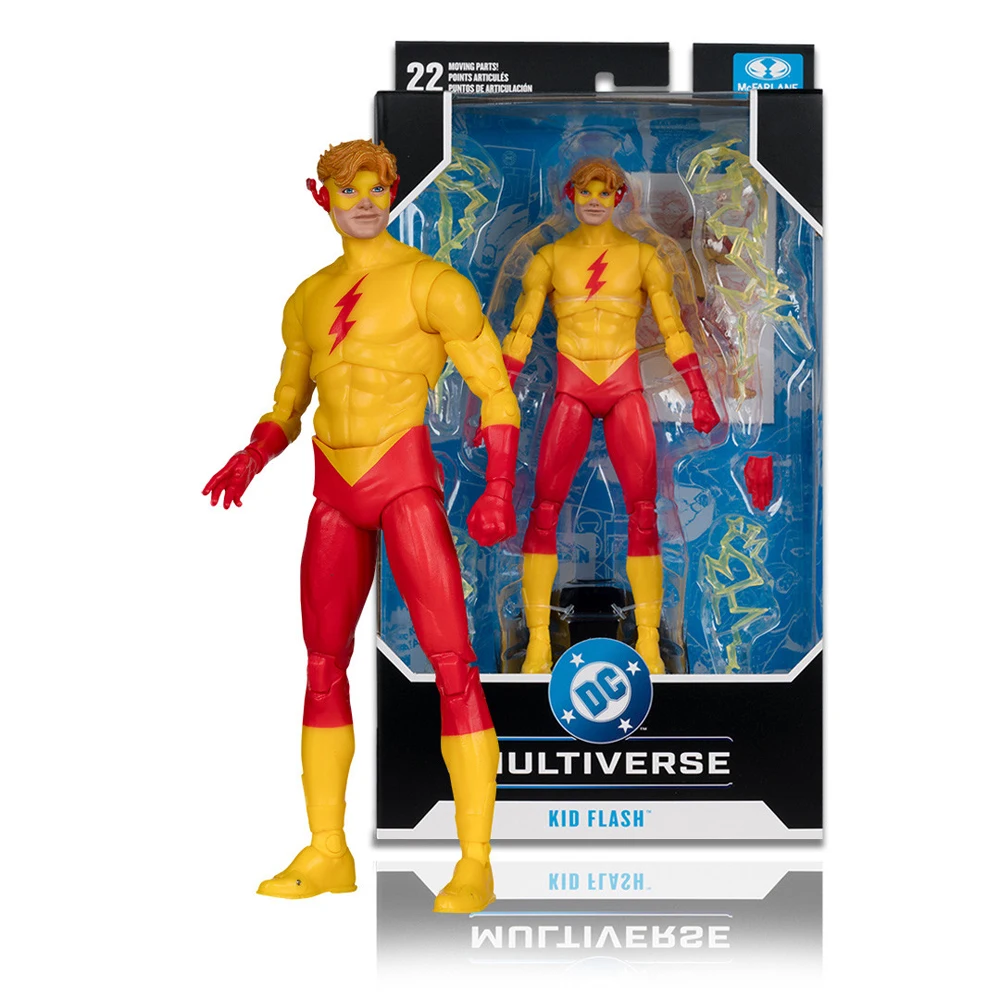 Mcfarlane Toys Batman Arkham Knight/Neal Adam/Kelly Jones/Justice League/Kid Flash/Sentinel 7-Zoll-Actionfigur Modellpuppe – Detail 2