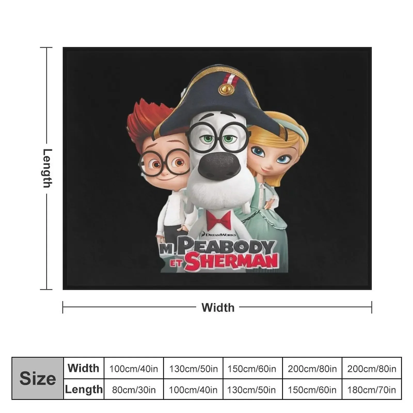 Mr Peabody And Sherman Throw Blanket Personalized Gift Soft Big Soft Beds Decorative Sofa Blankets