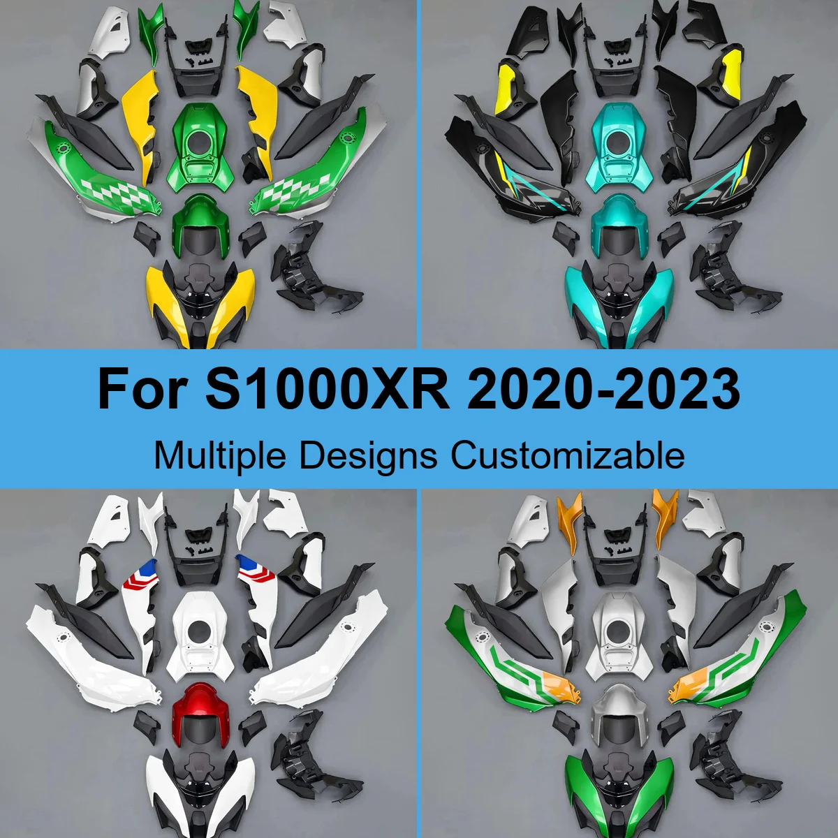 Replacement Cowl Fairing Kit fit for BMW S1000XR 2020-2023 K69 Injection Moulding ABS Plastic Body Panels Cover Set