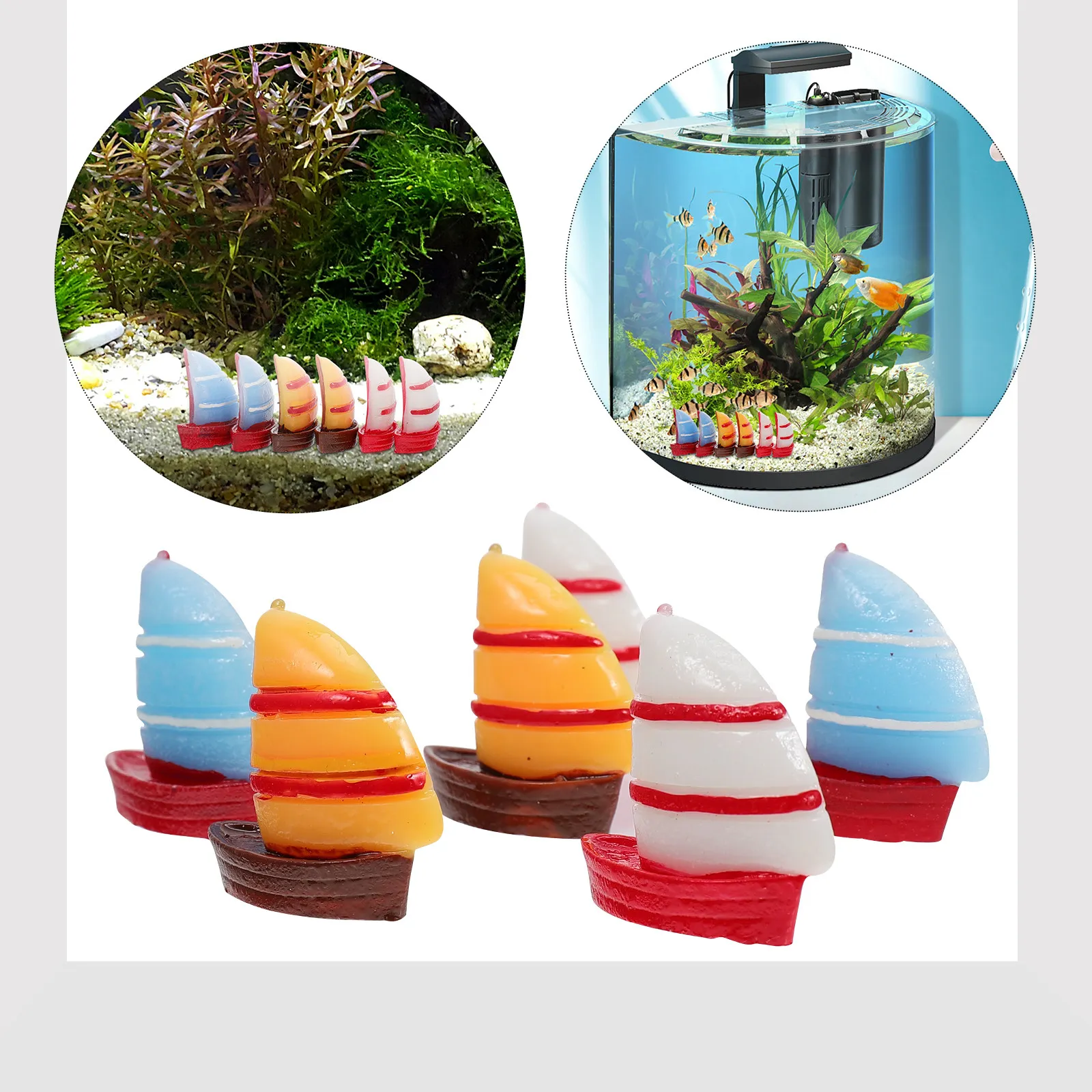 15Ps Mini Sailboat Ornament Re - Marine Fish Tank review and price