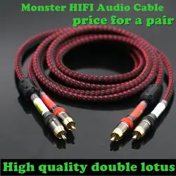 Wysokiej jakości monster HIFI gorączka kabel audio pozłacana wtyczka RCA kabel sygnałowy wzmacniacz DVD tube TV audio cable