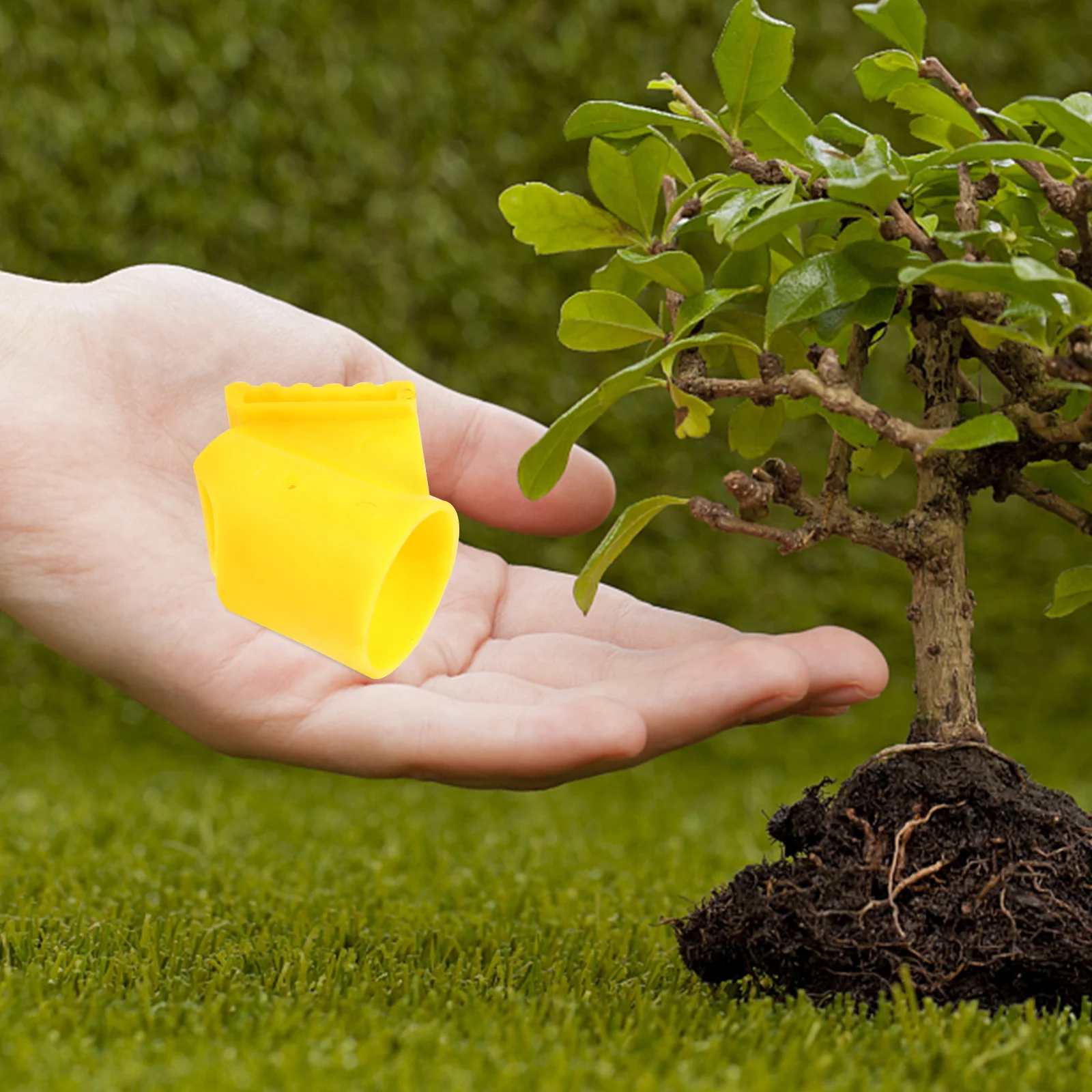 

10pcs Tree Support Fixer Durable Plastic Windproof Tree Holder For Plant Staking Growth Garden Tool Landscape Support Cup