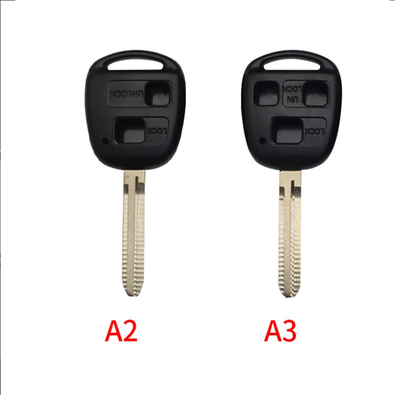 2 3 Buttons Car Key Case Cover For Toyota FJ Cruiser Land 2008-2014 Yaris Echo For Lexus ES GS LS IS RX SC LX RX400h