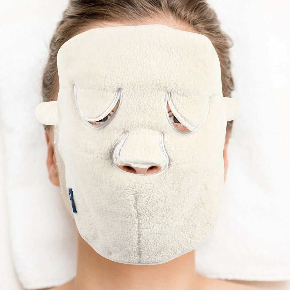 

3Pcs Whitening Coral Fleece Facial Towels Moisturizing Hot Cold Compress Beauty Mask Face Skin Face Mask Towels