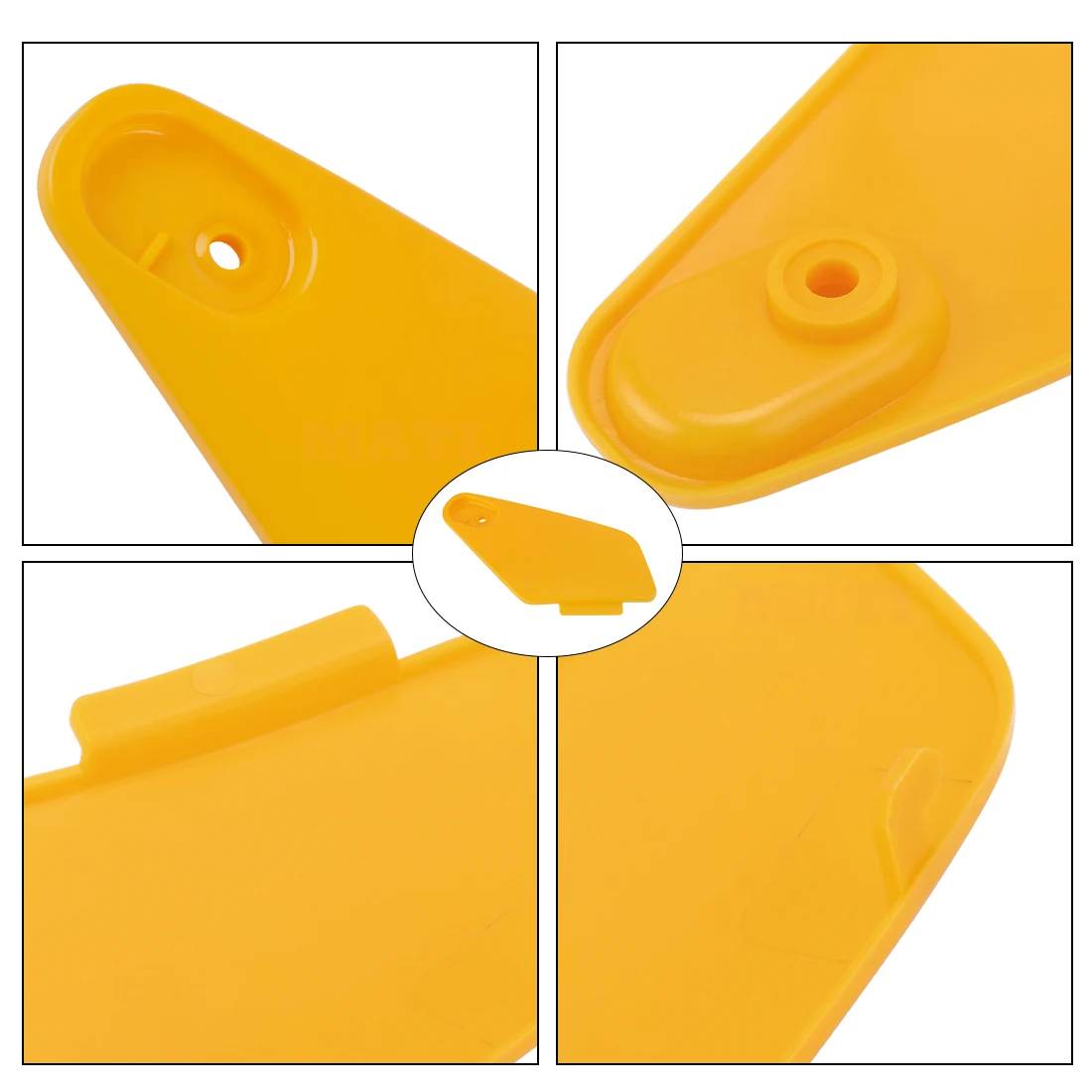 M MATI Storage Box Cover Yellow & Stud Lock Pin Kit for Honda Rancher 350 TRX350 2004 2005 2006 83670-HN5-M40ZC 17225-KN5-671