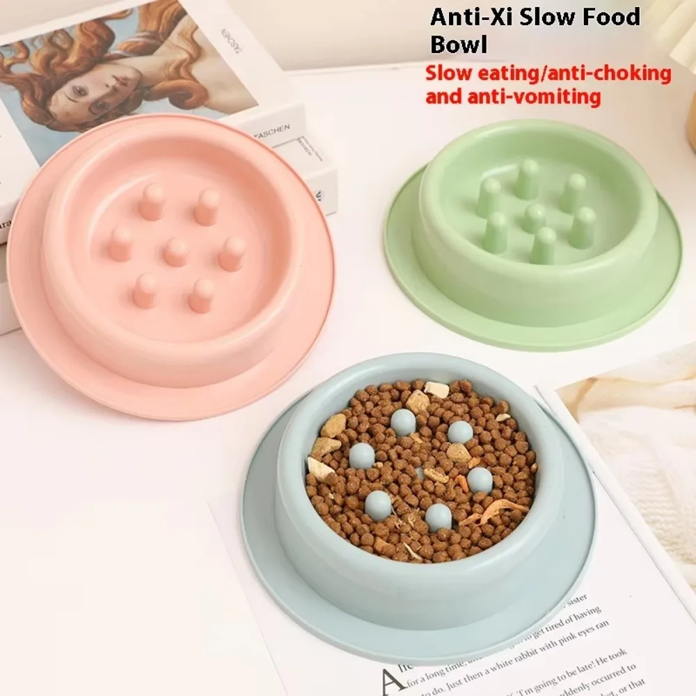 Slow Feeder  Bowl for Puppies Choke Pet Bowl Weighted Base for Dogs and Cats Promotes Healthy Eating Habits Easy to and Stable