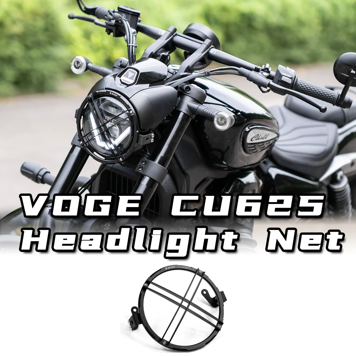 

Protector de Faro de Malla Metálica de Aluminio para Motocicleta VOGE CU625 - Piezas Modificación