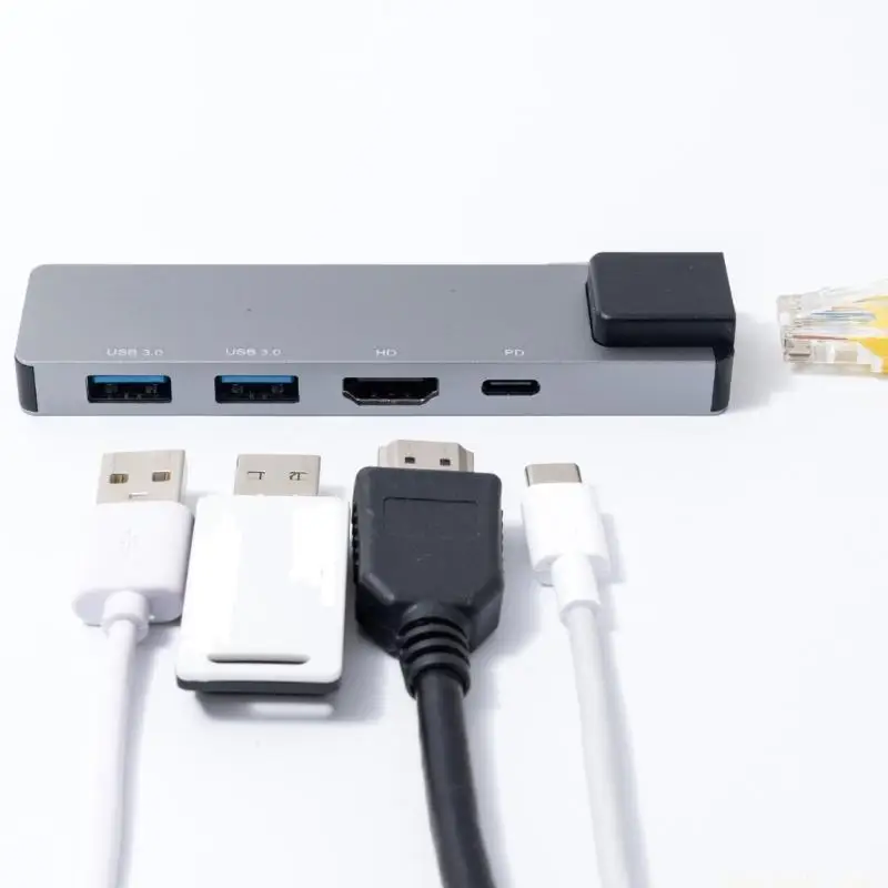 

Portable USB C Dock PD100W Chargers 4K30Hz HDTV Output For Multiple Devices