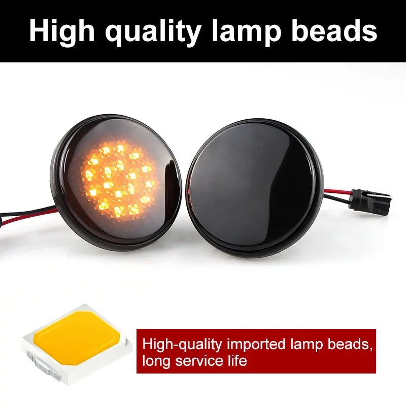 2PCS For Mazda MX5 MX-5 MK1 MK2 MK3 Turn Signal LED Side Marker Light Repeater Lamp Flowing Indicator 1989 1999 2000-2015