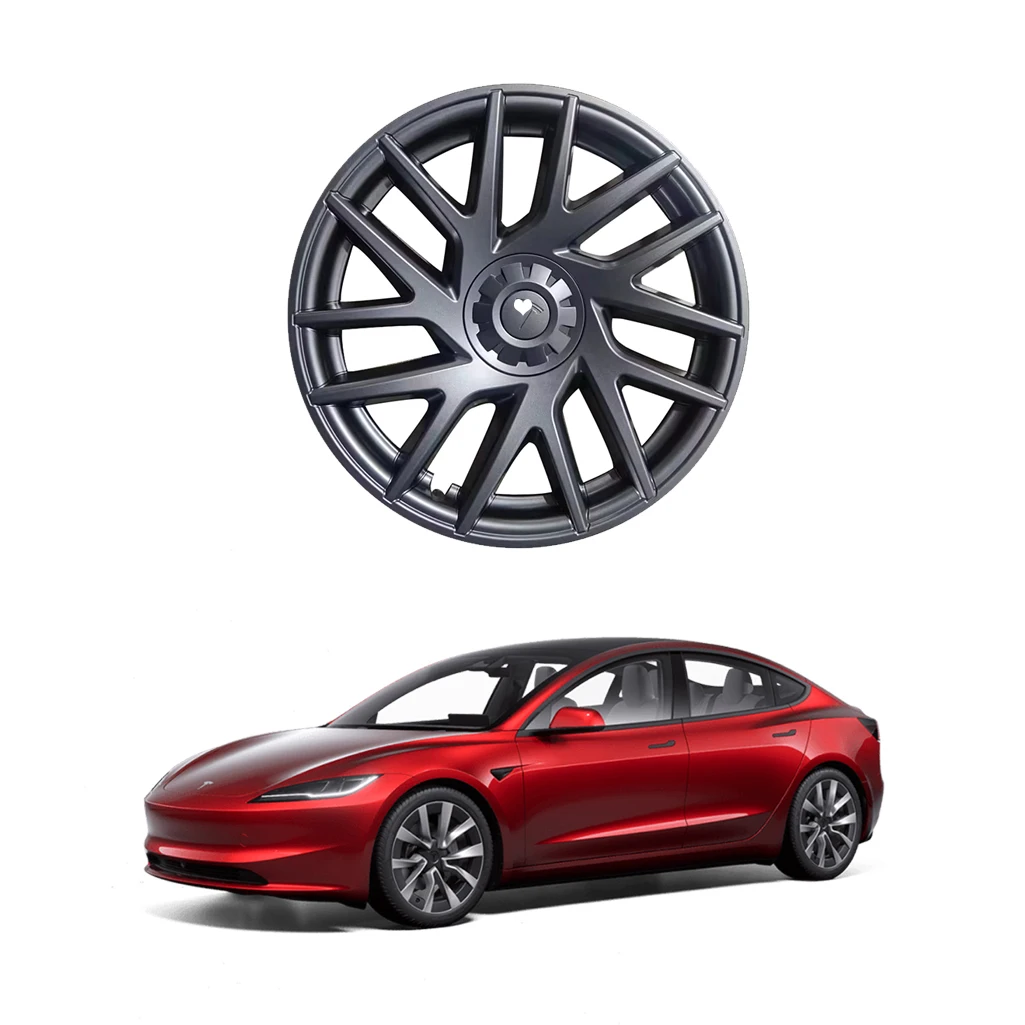 Newly Arrived 18-inch Car Wheel Hub Caps, Compatible With Tesla's New Model 3 Highland 2024 Car Wheel Hub Cap Exterior Parts