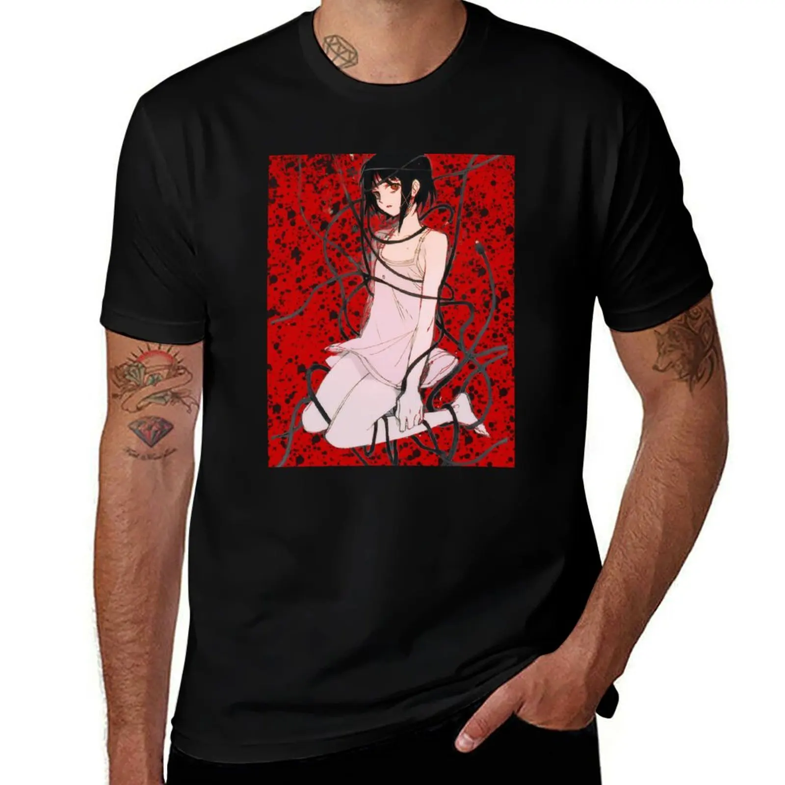 16 Colors, Serial Experiments Lain T-Shirt Outdoor Sports Short Sleeve Top T-Shirt