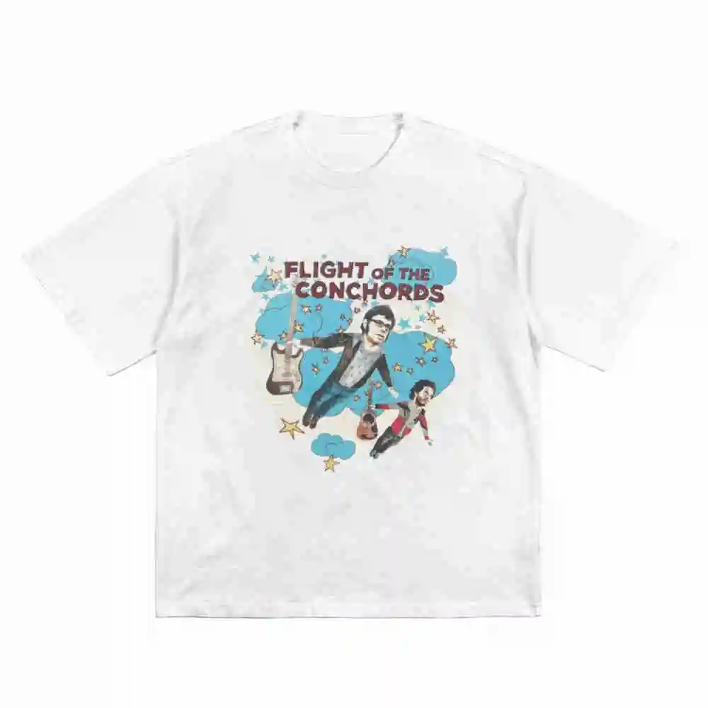 Flight Of The Conchords Short Sleeve Tee 100% Cotton T-Shirt