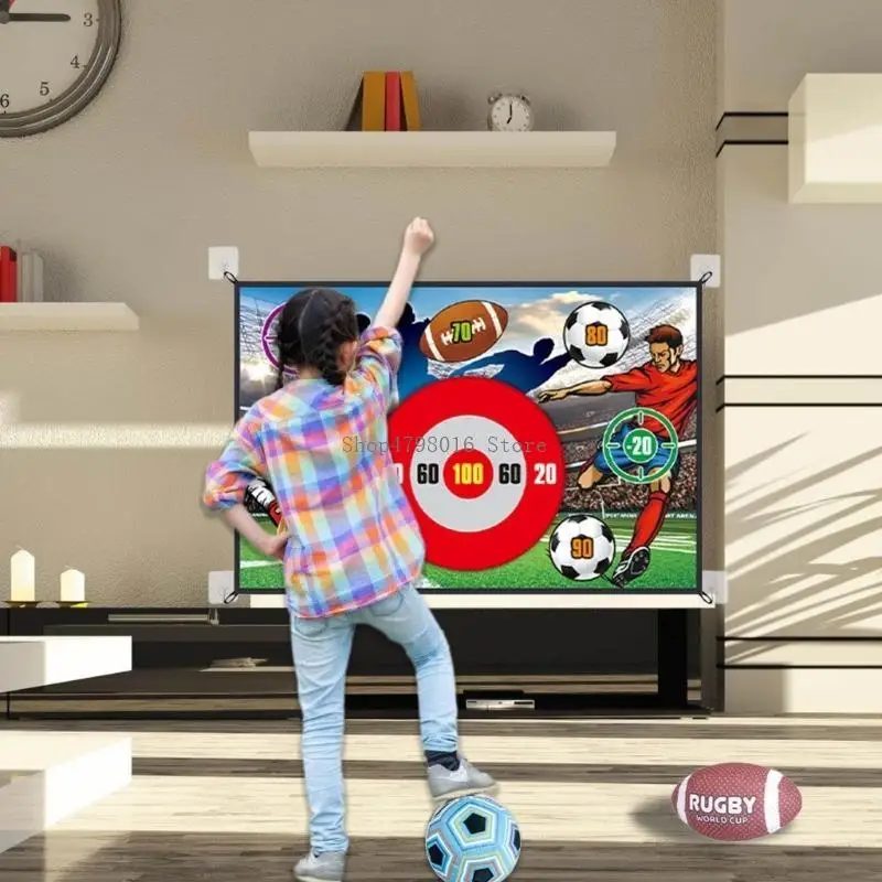 

Fun Toy with Targets Soccer for Children's and Motor Skills Soft Toy for Kids Learning and Outdoor Play