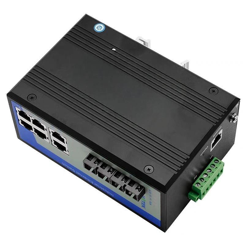 UT-62208F-4T4SC-MNF Industrial Ethernet Switch with Four Optics and Four Electric 100Mbps Network Management