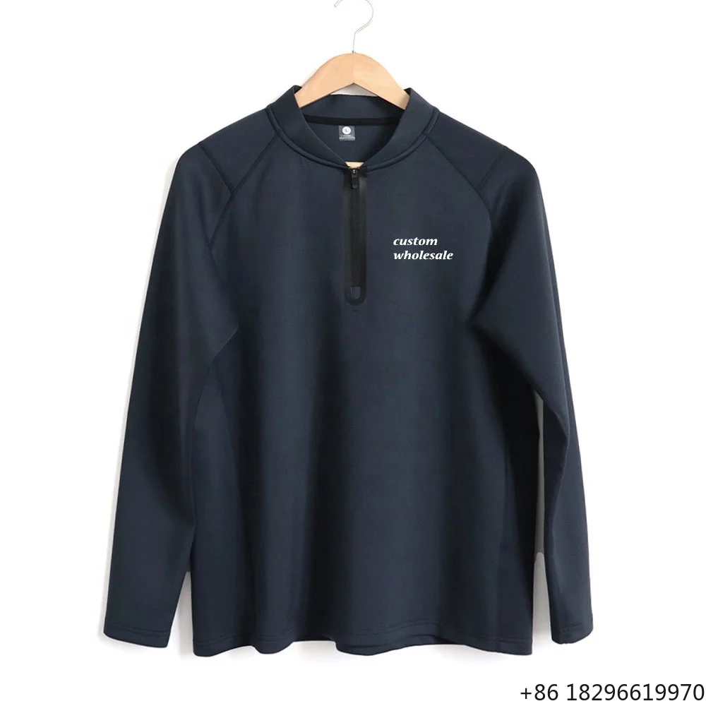 quarter-zip-long-sleeve-running-workout-outdoor-pullover-tops