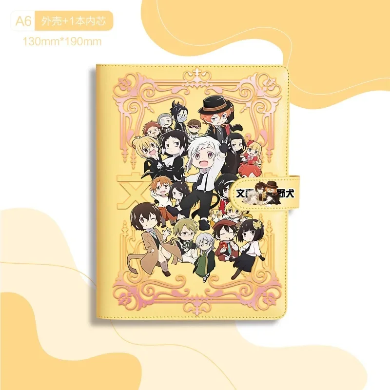 Bungo Stray Dogs dazai osamu Nakajima Atsushi hand ledger high-value animation cartoon printing student binder portable diary view 6