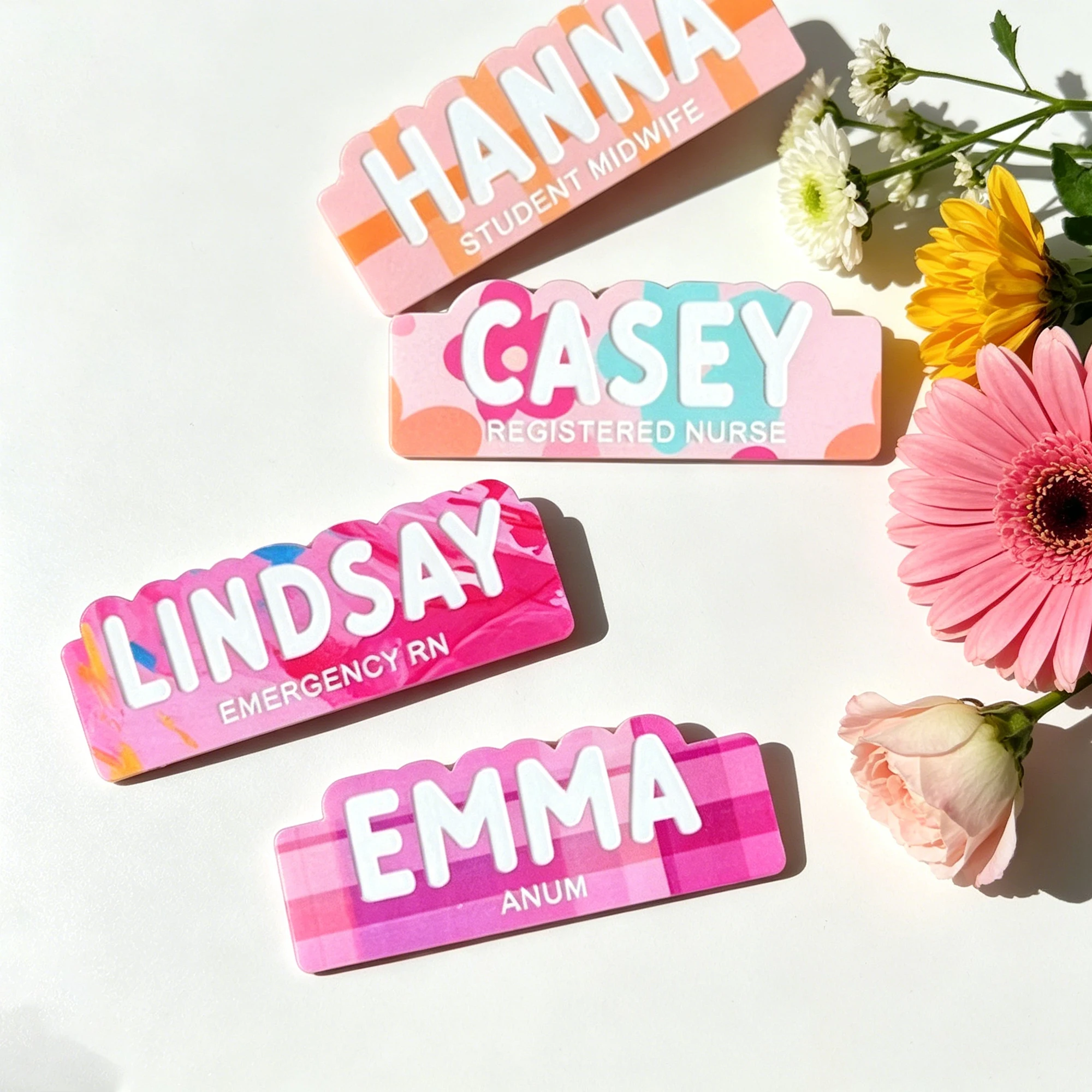 CustomPersonalised Name Badges  Name Badges Educator Nursing Doctors Teachers Dentists Midwives Trainees Cafes Restaurants