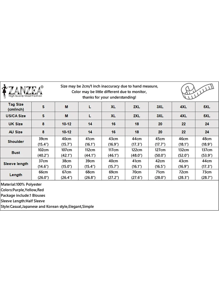 ZANZEA-Chemise à manches mi-longues pour femmes, chemisier décontracté coréen, col rond, tuniques simples unies, été, 2024