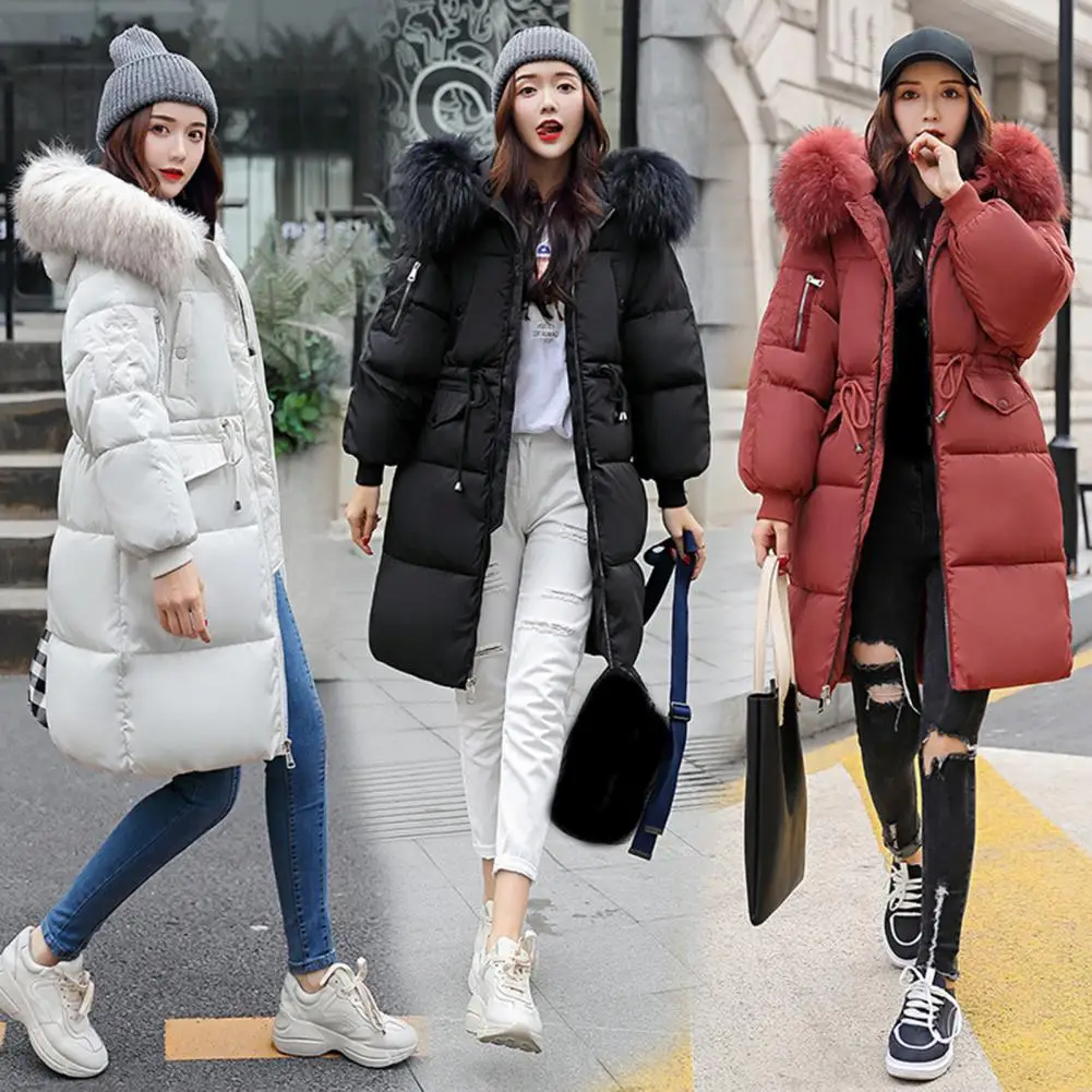 معطف واق من المطر بارد دافئ للنساء سترات نسائية خفيفة للغاية شتاء 2025 سترة طويلة خفيفة الوزن مبطنة الاتجاه سترات #2