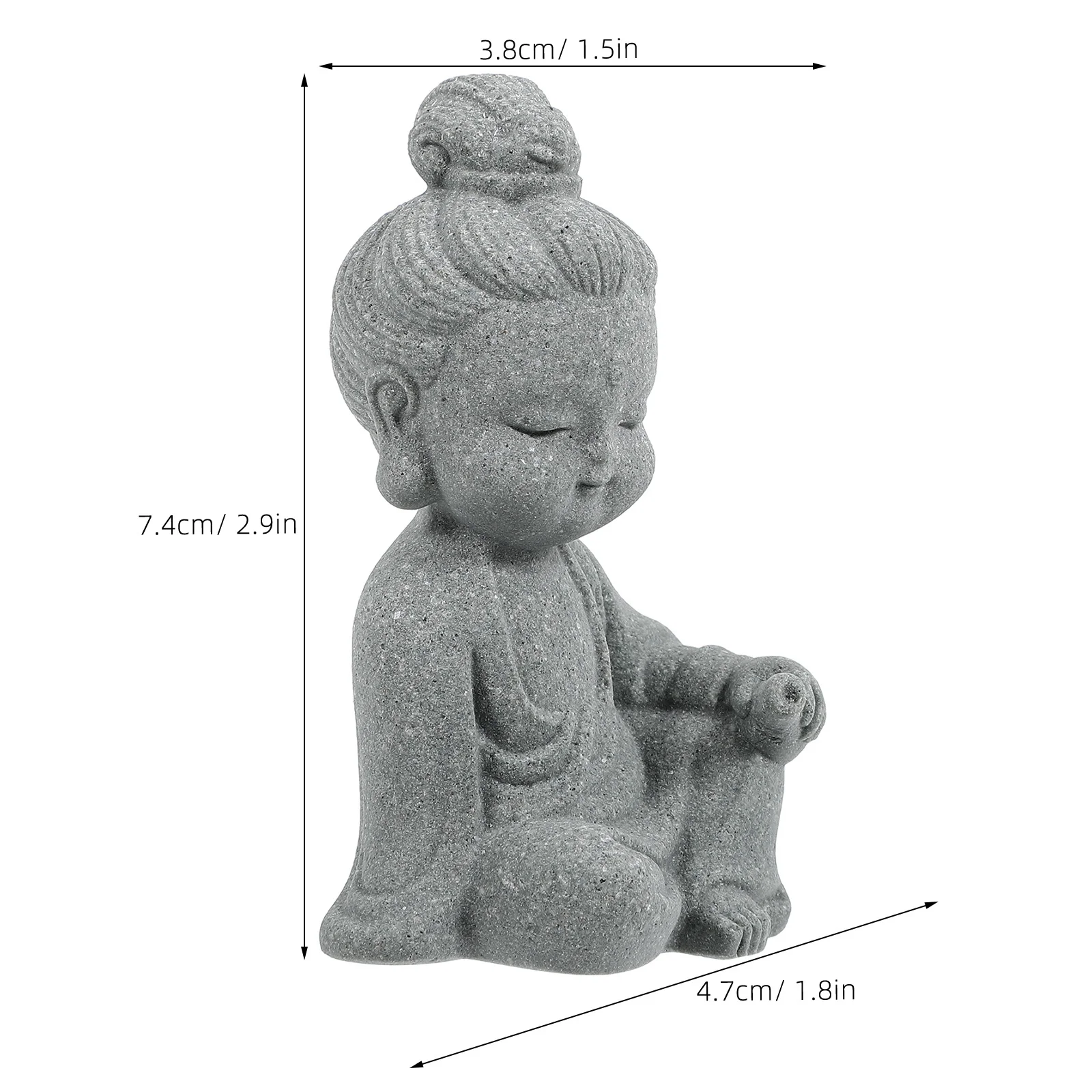 Resin Buddha Statue Exquisite Detail Mini Buddha Sculpture Desktop Decor Resin Craft Figurine