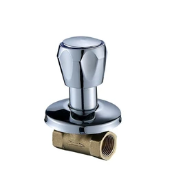 1Pcs Bathroom Shower Cold Water Tap Valve 1/2'' 3/4'' Copper Bathtub Faucet Valve  Single Handle Concealed Angle Valve Accessory