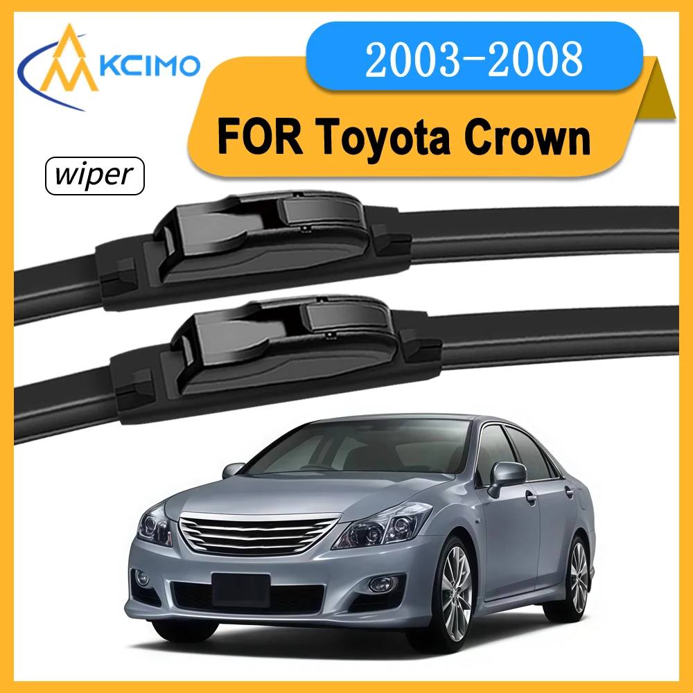 

Windshield Wiper Set For Toyota Crown S180 2003-2008 Driver & Passenger Premium Rubber Front Wiper Blades Easy Installation