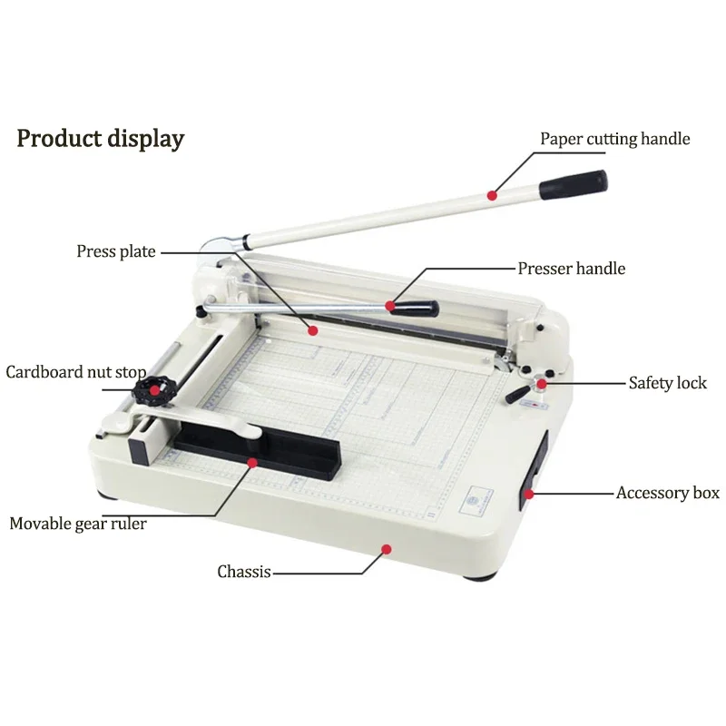 868 Heavy Duty A3 taglierina per carta a strati spessi di precisione taglierina manuale taglierina per carta spessore 4cm