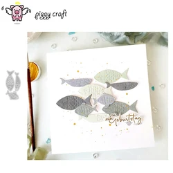 Piggy Craft metal cutting dies cut die mold Fish decoration Scrapbook paper craft knife mould blade punch stencils dies