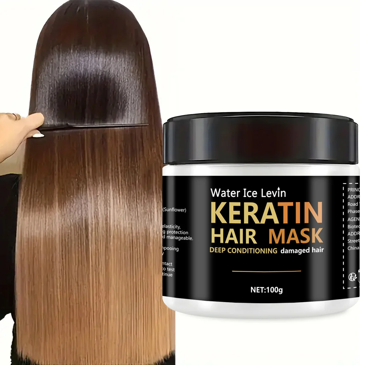 Keratin Hair Mask Dual Oil Control Moisturizer Conditioner Soft Smooth Frizz Damaged Repair Revitalize Haircare Product