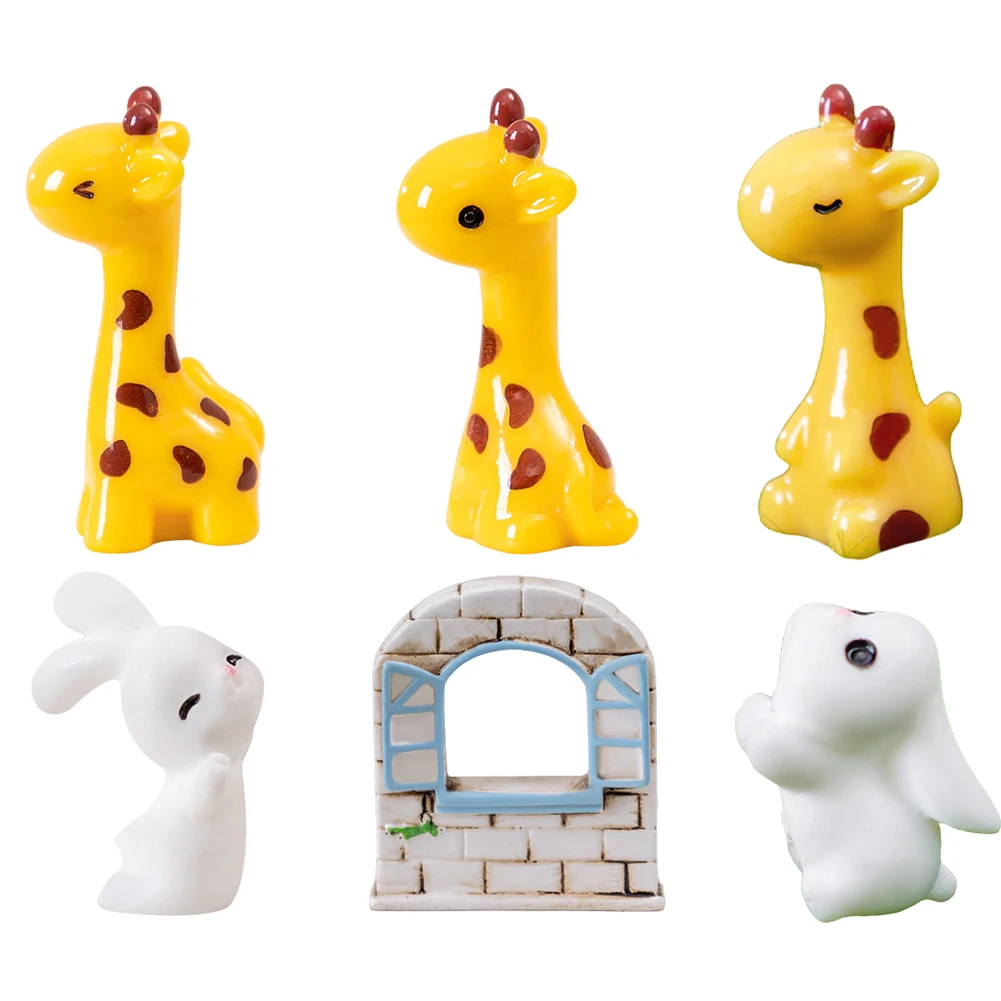 Space Colleagues Specifications Combination Ornament Design Rabbit Resin Decoration Giraffe Model Aesthetic Appeal