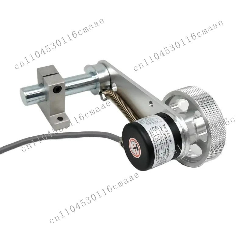 Ranging wheel with rotary encoder spring holder and silicone wheel conveyor belt cutting cloth/paper measuring GHW38