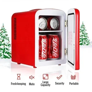 Mini Multifunctional Refrigerator for the Home and Car, 4L, Coca-Cola, Cosmetic, Hoter, Refrigerator, Small, Portable, 12V, 220V Refrigerator 12 Main Sales Mini Frigobar 12V - №5