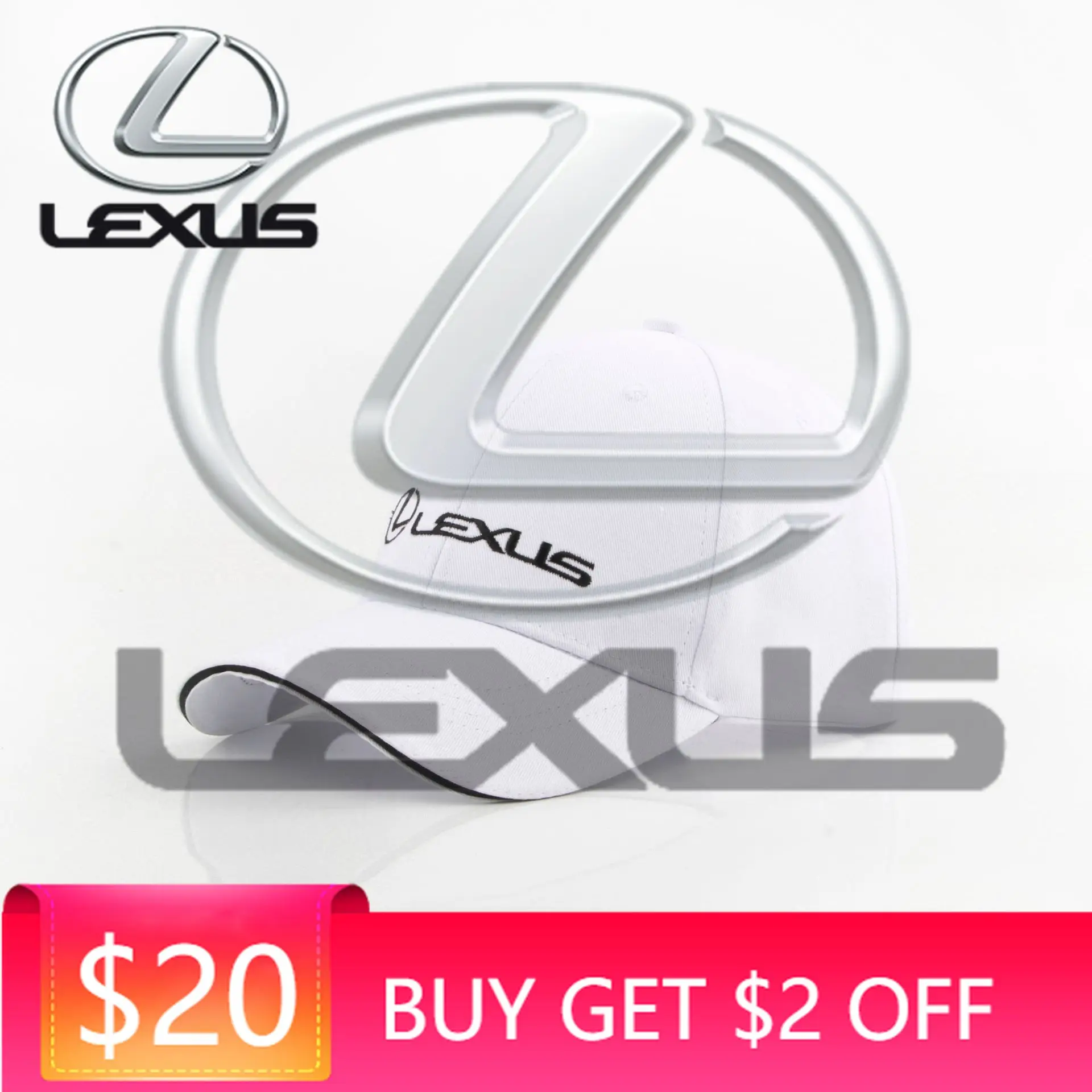 

Бейсболка с вышивкой и эмблемами Lexus Fsport RX330 IS250 CT200h, модная, регулируемая, для активного отдыха, спорта и бега