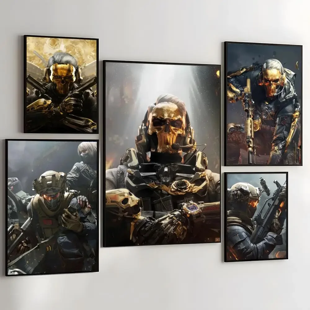 D-Delta F-Force H-Hawk Ops Painting Calligraphy Self Adhesive Wall Art Waterproof Print For Bedroom  Hallway Home Decor