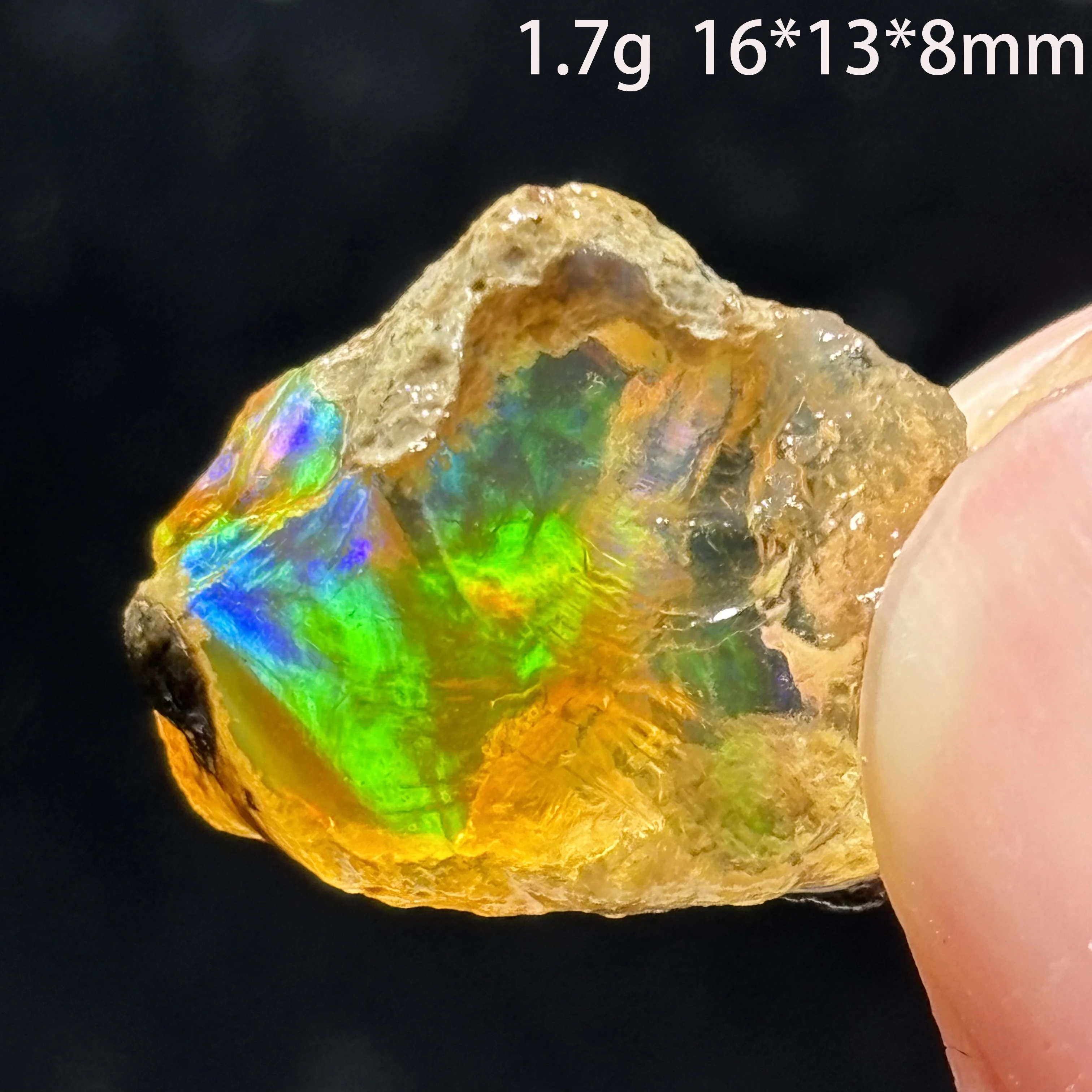 Natural and Unique Ethiopian Opal Mineral - Energy-Infused Healing Stone Crystal Gem  A2-2-18
