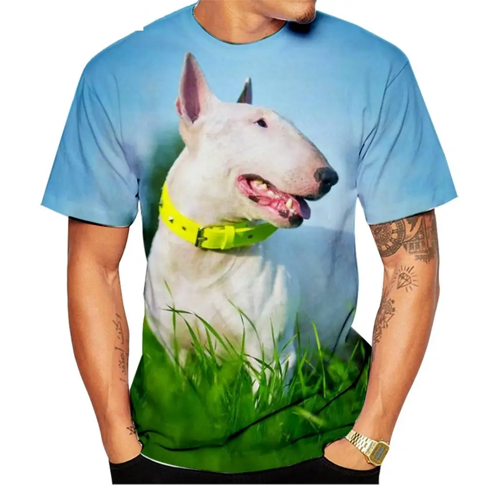 Men Women Children Summer Fashion Bulldog 3d Printing T-shirt Pet Dog Pattern Fashion Street Style Casual O-neck Clothing