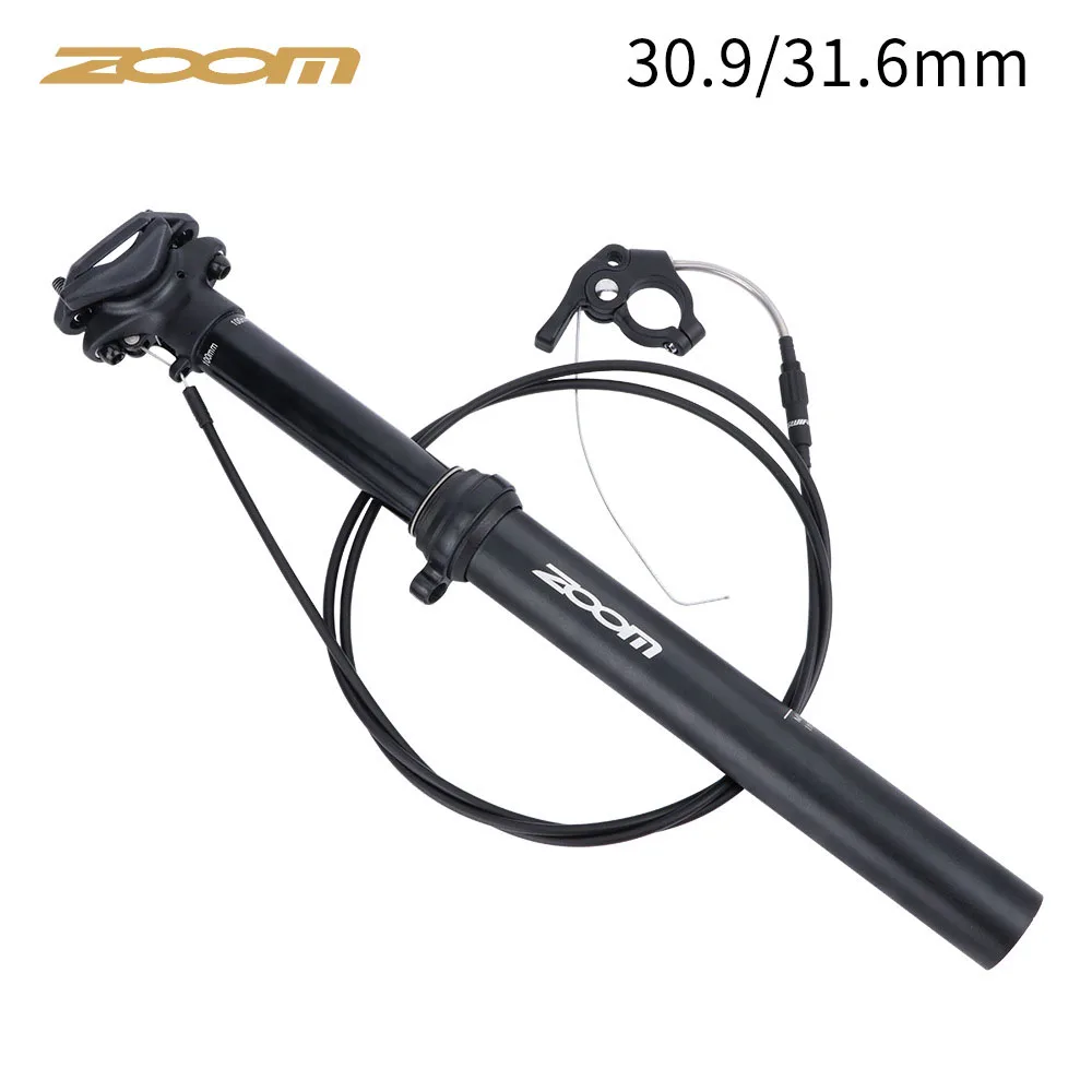 ZOOM MTB Bike 31.6mm 30.9mm Wire Remote Control Seatpost Dropper Hydraulic Lifting Internal Mountain Biycle Seat Post Tube Part