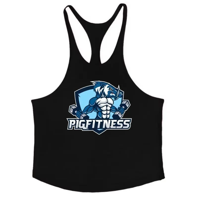 

Мужская хлопковая майка для спортзала, майка без рукавов с узкими бретелями для бодибилдинга и гладкой для определения мышц и использования в тренажерном зале