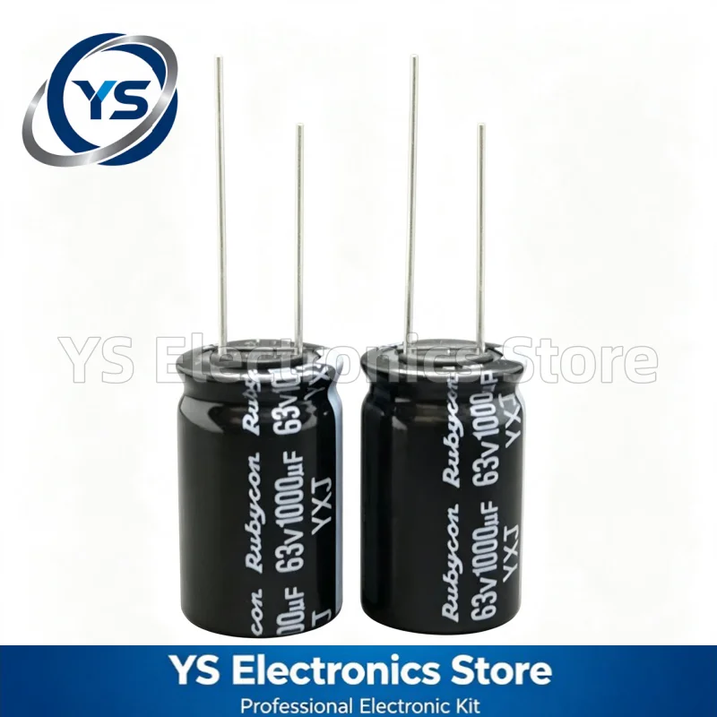 Rubycon YXJ Series 63V1000UF 16x25mm 63YXJ1000M16X25 1000UF63V 63V 1000UF Electrolytic Capacitor Brand New Genuine Japan 20%